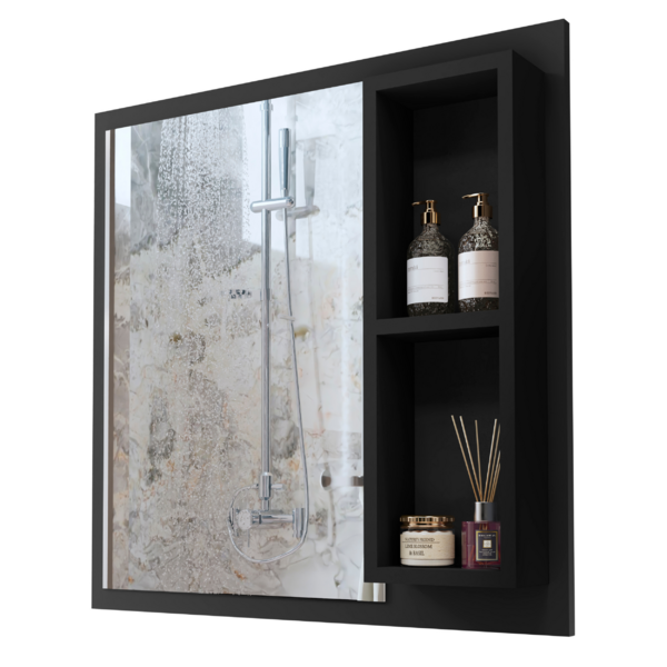 Espelheira Armário Aéreo Suspenso Embutido de Parede para Ban