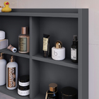 Espelheira Armário Banheiro Suspenso com Espelho 1 Porta Prat