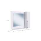 Espelheira Bangkok Branca 60 Cm