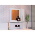 Espelheira Bangkok Branca 60 Cm