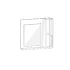 Espelheira Bangkok Branca 60 Cm