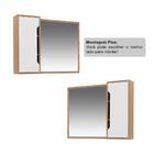 Espelheira Banheiro Flex 80cm 1 Porta Multimóveis Cr10116