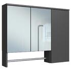 Espelheira Com 3 Portas E Toalheiro 80 Cm Es9000 Faem