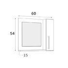 Espelheira Com Nicho E Gaveta  Preto