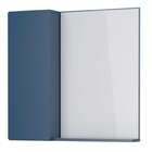 Espelheira De Banheiro Azul Em Madeira Com Armarinho Linha 56