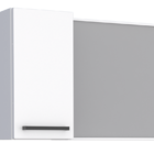 Espelheira De Banheiro Branco Em Aço Roma Cozimax