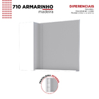 Espelheira De Banheiro Branco Em Madeira Com Armarinho Linha