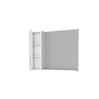 Espelheira De Banheiro Branco Em Madeira Com Armarinho Linha