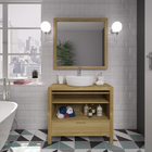 Espelheira de Banheiro sem Luminária Carvalho 85x80x3,6cm Eterno P&C Artemobili