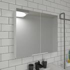 Espelheira de Banheiro Jazz 75cm Branco Mazzu