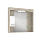 Espelheira de Banheiro Com Luminaria Mezzo Blanco 70x80x12 Napoli Darabras Agardi