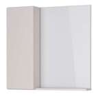 Espelheira De Banheiro Nude Em Madeira Com Armarinho Linha 56