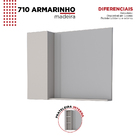 Espelheira De Banheiro Nude Em Madeira Com Armarinho Linha 71