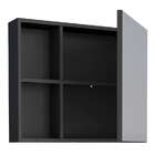 Espelheira De Banheiro Preto Em Aço Ameixa Cozimax