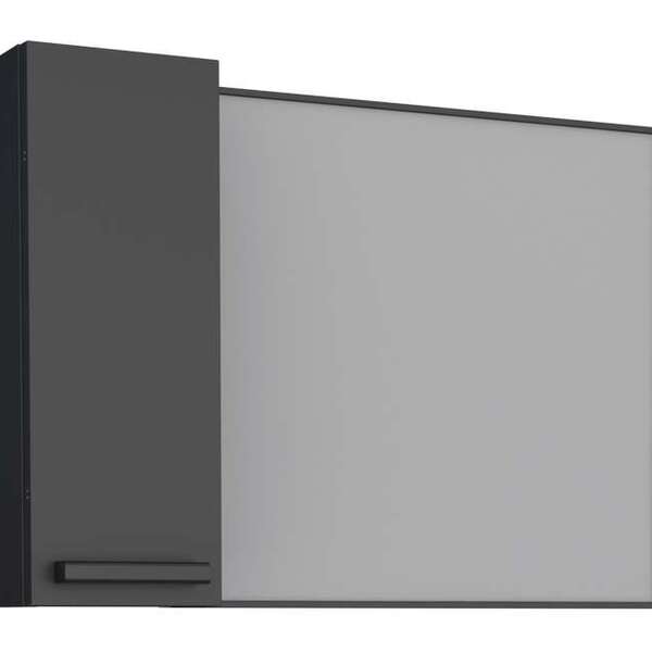 Espelheira De Banheiro Preto Em Aço Damasco Cozimax