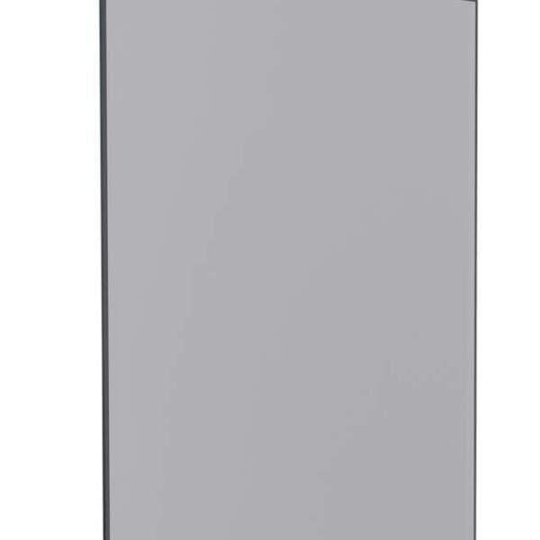 Espelheira De Banheiro Preto Em Madeira 60x85 Cm Bisote Cozim