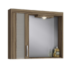 Espelheira de Banheiro com Luminária Terracota 69x80x14cm Atacama Darabas Agardi