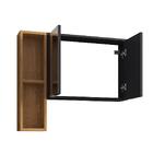 Espelheira Ibiza Para Banheiro 2 Portas Com Nichos