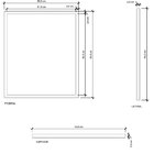 Espelheira Iron Dourada 64x55 Cm