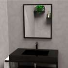 Espelheira Iron Preta 64x55 Cm