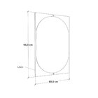 Espelheira Jade 96cm  Preto