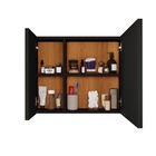 Espelheira Klein Suspensa Com 2 Portas Espelhadas E 4 Nichos