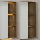 Espelheira para Banheiro com LED Bivolt 1 Porta 779x655x166cm Sophia Catedral Fabribam