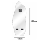 Espelheira Organico 150x60 E06 Couro Caramelo