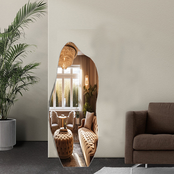 Espelheira Organico 170x70 E06 Couro Caramelo