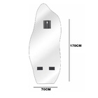 Espelheira Organico 170x70 E06 Couro Caramelo