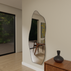 Espelheira Organico 170x70 E06 Couro Preto