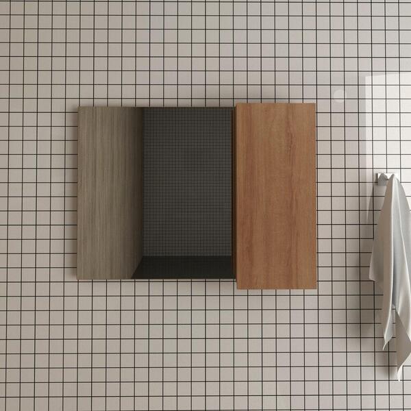 Espelheira Para Banheiro 1 Porta 80cm Multimóveis Cr10082 Amê