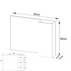 Espelheira Para Banheiro 1 Porta 80cm Multimóveis Vcr10082