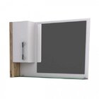 Espelheira Para Banheiro 1 Porta Legno  Branco/carvalho