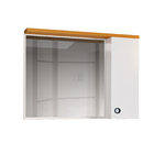 Espelheira Para Banheiro 1 Porta Madri Branco Com Nature - Re