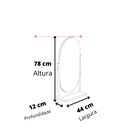 Espelheira para Banheiro 1 Prateleira Estrutura em Aço Bogotá