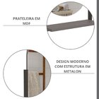 Espelheira Para Banheiro 1 Prateleira Estrutura Em Aço Bogotá