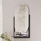 Espelheira Para Banheiro 1 Prateleira Estrutura Em Aço Bogotá