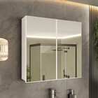 Espelheira Para Banheiro 2 Portas 1 Prateleira Cairo  Branco