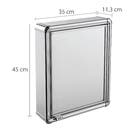 Espelheira para Banheiro 45x11.3x35cm Sobrepor Metal e Plástico Brasília Plus Astra