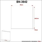 Espelheira Para Banheiro 45x46,5cm Bn3642 Preto