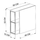 Espelheira Para Banheiro 53x60cm  Branco