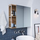 Espelheira Para Banheiro 53x60cm  Branco/mel