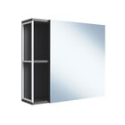 Espelheira Para Banheiro 53x60cm Branco/grafite