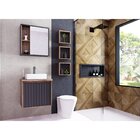 Espelheira Para Banheiro 60cm 1 Porta Alice