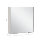 Espelheira Para Banheiro 60cm  Branco