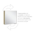 Espelheira Para Banheiro 60cm  Wood