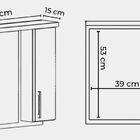 Espelheira Para Banheiro 60cm Mdf Freijo Paris - On Móveis