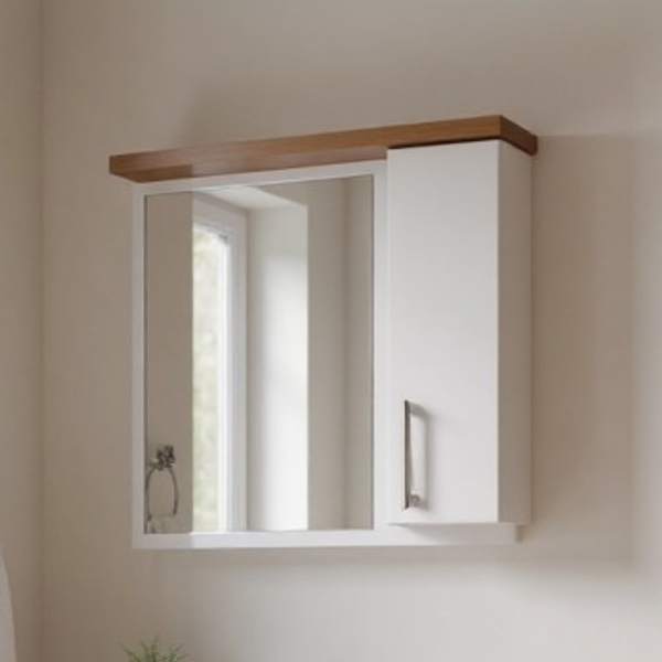 Espelheira Para Banheiro 60cm Mdf Freijo Paris - On Móveis