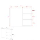 Espelheira Para Banheiro 60cm Multimóveis Vcr10088